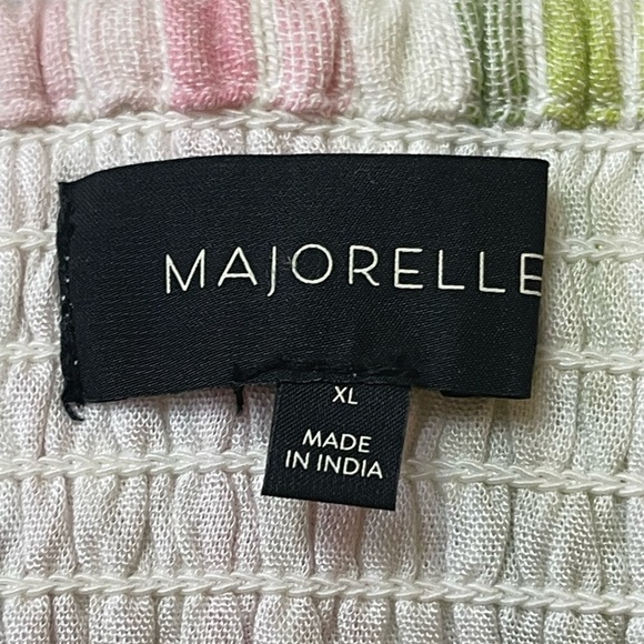 NWT Majorelle Everest Pastel Pink Purple Striped Cotton Cropped Tank - Size XL - Picture 10 of 14